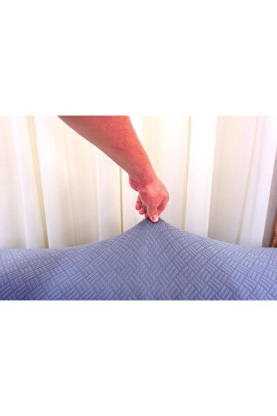 elgeyar Jacquard Sofa Cover Set Basket Pattern 3+3+1+1 - Gray