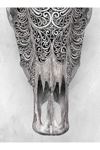 Store Toruk Gücün Ruhuyla Oyma Bufalo Kafası” El Yapımı Duvar Dekoru | Mitolojik