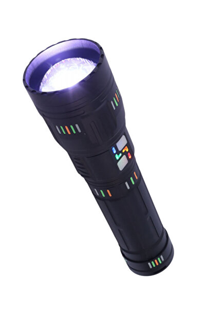 Generic مصباح يدوي احترافي LED بقوة 20000 لومن قابل لإعادة الشحن عبر USB - مت...