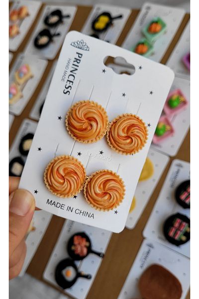 LO ADORO 2Pcs Pan Buckle Fruit Bread Croissant in Basket Gastronomy Masterchef Buckle Special Series 2026 New Fashion