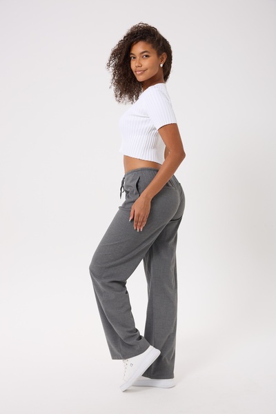 CESS KADIN PANTOLON - YÜKSEK BEL ,LASTİKLİ ,KORDONLU, RAHAT KALIP,DÖKÜMLÜ KUMAŞ