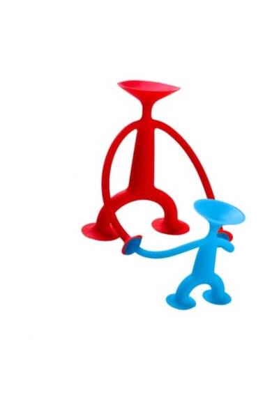 Apawwa Jucărie interactivă, 2 figurine elastice din silicon, roșu/albastru