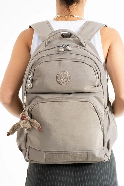 POLO CLUB Unisex Water Resistant Fabric 3 Compartment School Travel Backpack with Laptop Compartment (41X30 cm)