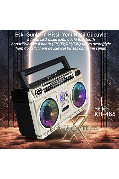 HALL BREATHE Renkli Retro Radyo | Eski Günlerin Hissi, Modern Bluetooth ve LE...