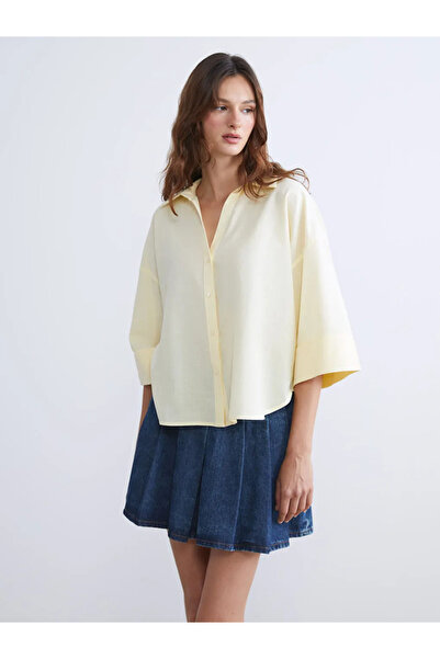 LC Waikiki Cămașă pentru femei LCW Vision Sari supradimensionat