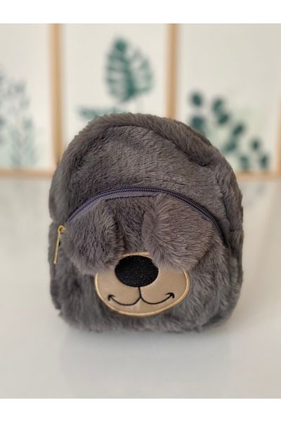Petek Collection Dog Plush Backpack, School Nursery Bag