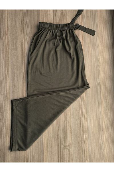 FRESCO SCARFS Παντελόνι πιτζάμα Capri μεγάλου μεγέθους βαμβακερό Lycra Viscose Thin Summer Pocket