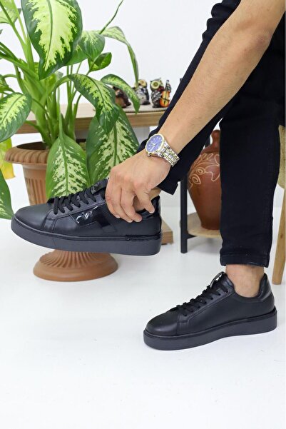 TAZELER.SHOES Pantofi pentru bărbați alb și negru New Season Sneaker, cu talp...