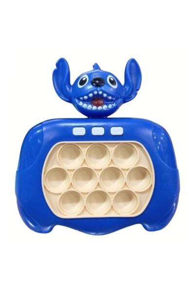 OEM Jucărie electrică Pop-It, tip cusătură, cu lumini și sunete, albastră, 13 cm