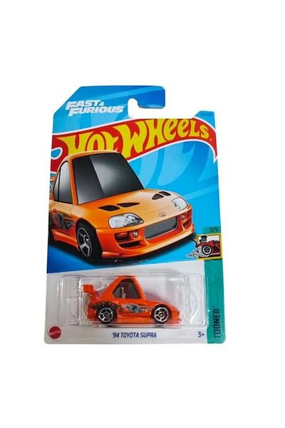HOT WHEELS Masinuta Hot Wheels, '94 Toyota Supra Fast&Furious, Tooned, Portocaliu, 1:64