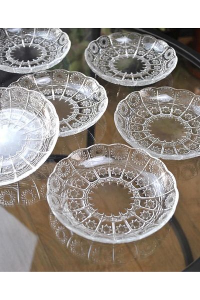 Zeryas Home 6 Pieces of Pine Snack Bowl & Dessert Plate
