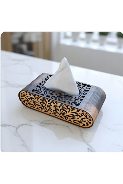 demirnesil Flower Patterned Decorative Napkin Holder