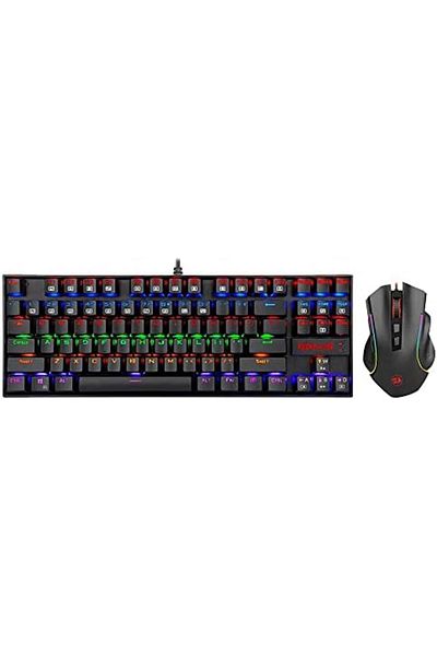 REDRAGON Wired Mechanical Gaming Keyboard and Mouse Combo with RGB Backlit