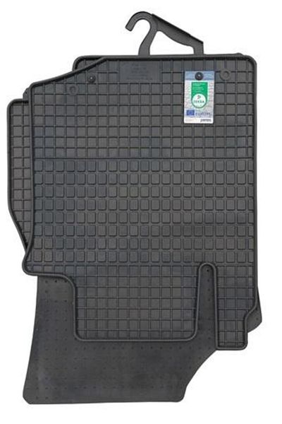 PETEX Set of 4 PETEX rubber car mats, black, compatible with Peugeot 107, models 2005-2014