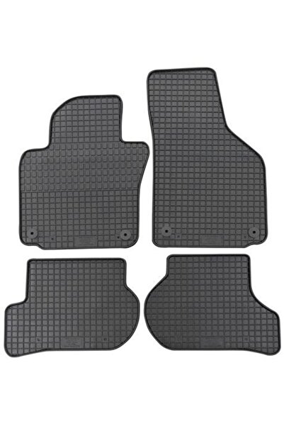 PETEX Set 4 covorașe auto din cauciuc PETEX, culoare neagră, compatibile cu S...