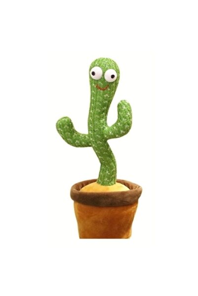 MASHASHOP Jucărie interactivă cactus dansator cu încărcător USB + minge anti-...