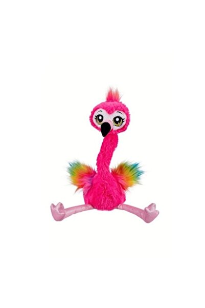 OEM Jucărie interactivă Flamingo, Dansator, Repetiție vocală, Roz, 32 cm