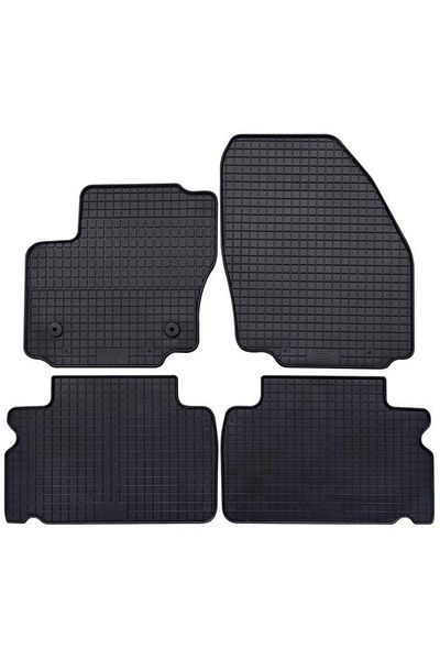 PETEX Set of 4 rubber car mats 39310PX, black, compatible with Ford Galaxy WA6 and Ford S-Max