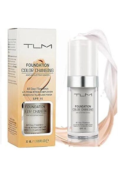 L&Wen كريم أساس سائل متغير اللون من TLM، خافي عيوب للتحكم في الزيوت للنساء، 3...