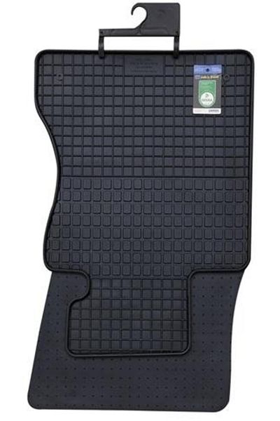 PETEX Set of 4 rubber car mats 16510PX, black, compatible with BMW 5 Series Sedan E60 and Touring
