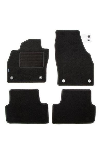 PETEX Set 4 covorașe auto din mochetă REX, grafit, compatibile cu Seat Ibiza IV