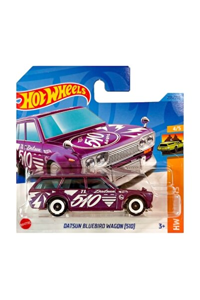 HOT WHEELS Masinută metalică Hot Wheels, Datsun Bluebird Wagon 510, 1:64, Mov