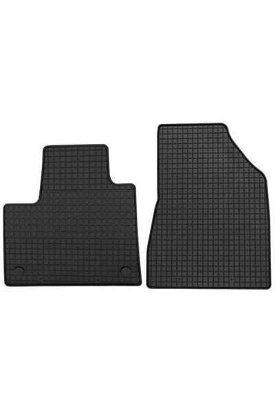 PETEX Set of 2 rubber car mats 29412PX, black color, compatible with Renault Kangoo (model