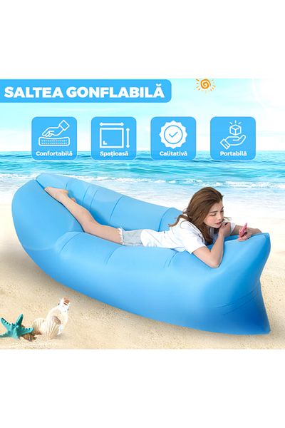 Expres Saltea Gonflabila Tip Sezlong LazyBag