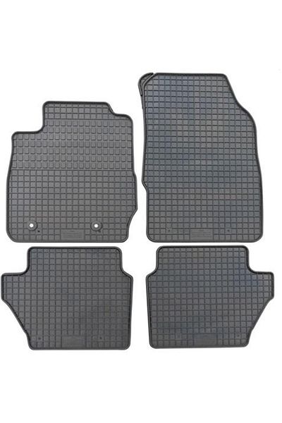 PETEX Set of 4 rubber car mats 36610PX, black, compatible with Ford Ecosport