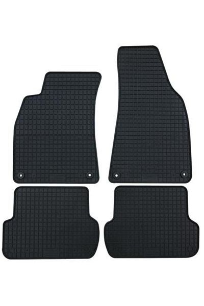 PETEX Set of 4 rubber car mats 38410PX, black, compatible with Ford Fiesta VI (2008-2011)