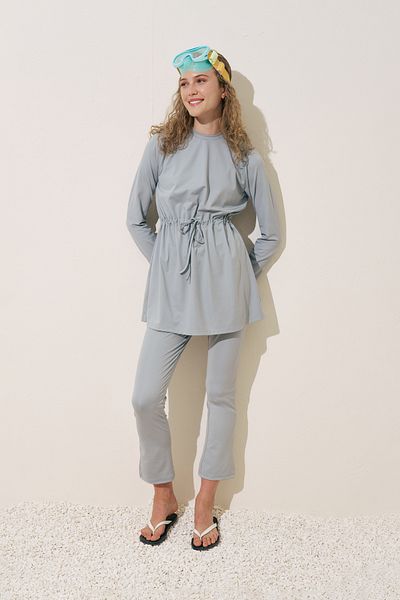 Manuka Tested Swimsuit Flare Pants Blue
