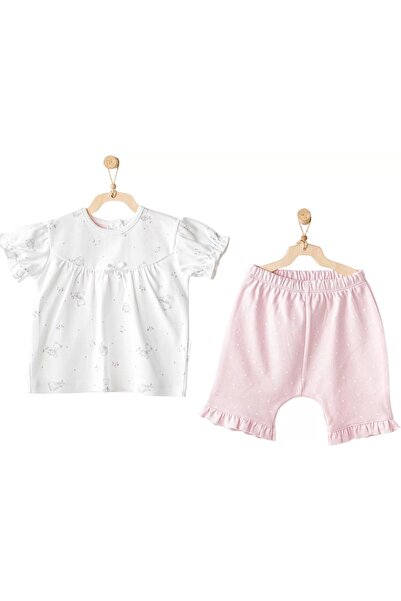 XO Kids مجموعة أطفال كادلي باني بير مكونة من قطعتين باللون الوردي