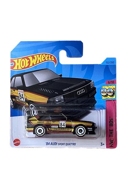 HOT WHEELS Masinuta metalica Hot Wheels, 84 Audi Sport Quattro, 1:64, Negru