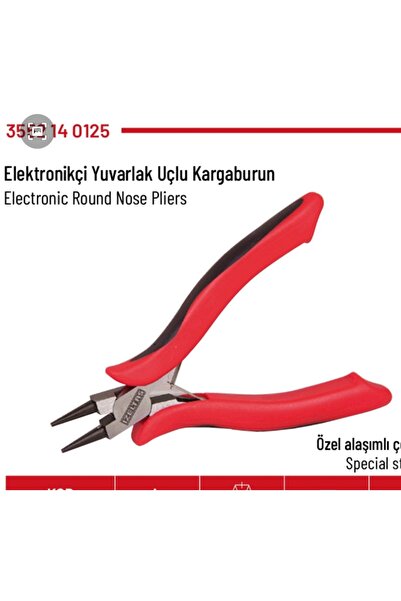 İzeltaş Elektronikçi Yuvarlak Uçlu Kargaburun (Takı Pensesi)