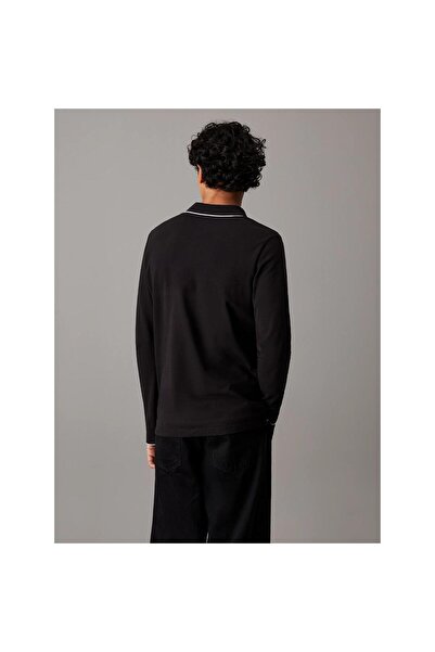 Calvin Klein Regular Fit Long Sleeve Polo Neck T Shirt K10K112753BEH Men's POLO NECK T SHIRT K10K1127