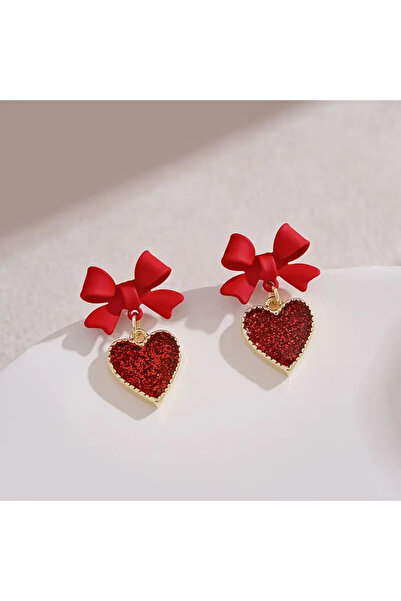 Fashionjewelery Candy Heart-Fiyonk Kalp Küpe