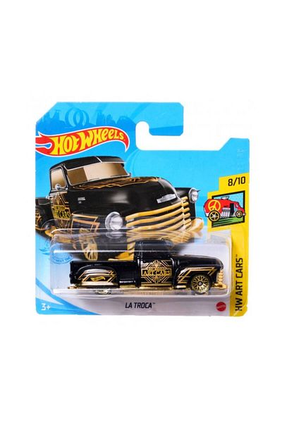 HOT WHEELS Masinuta Metalica Hot Wheels, La Troca, Colectia HW Art Cars - Editia 2021, Negru, 1:64