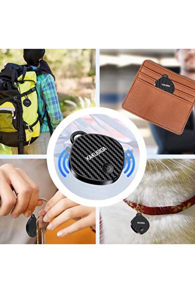 REDz Accessories Anti-Lost Device KSC-1126, Smart Location Type AirTag, 1 Year Battery, Find My Compatible, Black