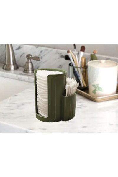 BaBaWoSs منظم منظم من القطن ومسحات الأذن |   صندوق تخزين عملي للحمام وطاولة ا...