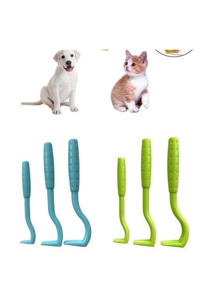 Choice1 مجموعة مكونة من 3 قطع لإزالة قراد الحيوانات الأليفة بألوان عشوائية، س...