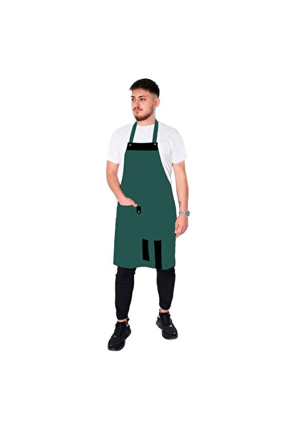 NETTO Gabardine Fabric Model Strap Apron Green Black