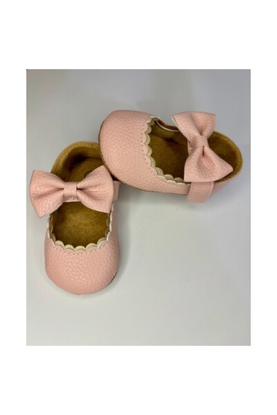 OEM Baby Shoes, with Bow, Pink 12-18 Months
