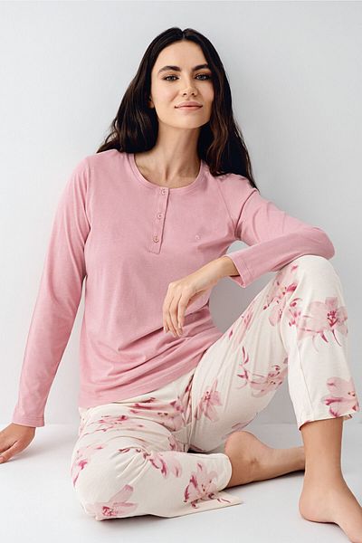 Pierre Cardin Women's Pink Pajama Set