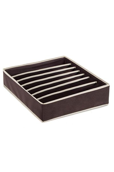 SERSIMO Organizator sertar pentru sosete, 7 compartimente, maro