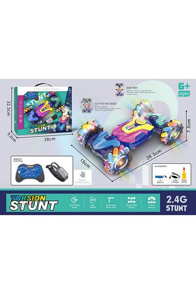 Toybox RC Stunt Car Remote Control Cars RC Watch Gesture Sensor Electric Toy Car