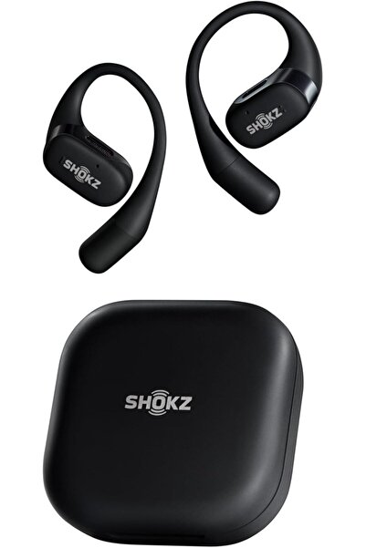 Shokz سماعات أذن مفتوحة الأذن بتقنية OpenFit، سماعات بلوتوث لاسلكية حقيقية مزودة بميكروفون، سماعات أذن بتقنية E