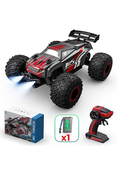 Timebox RC Off-Road Monster Truck, , 20 km/h, 4WD, LED Lights, Illuminated Housing, 1 rechargeable battery i