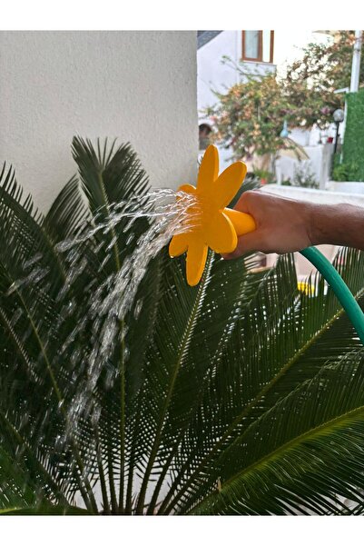 PLASTOBE Sarı Çiçek Hortum Fıskiyesi 1/2 (İç çap 12,5mm) Hortum Uyumlu