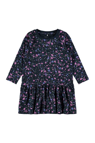 Name it Floral Print Dress - Dark Sapphire