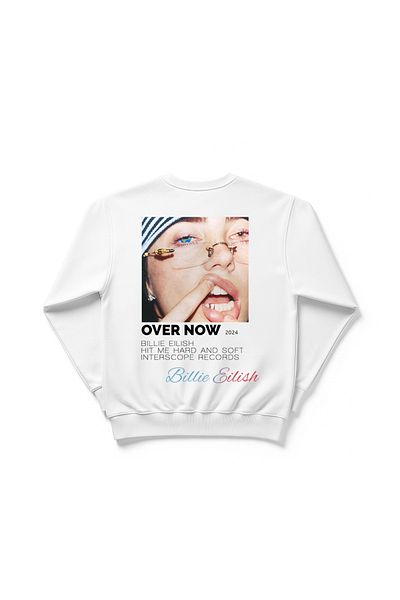 MAGORS BILLIE EILISH OVER NOW COVER UNISEX PULOVER DIN BUMBAC